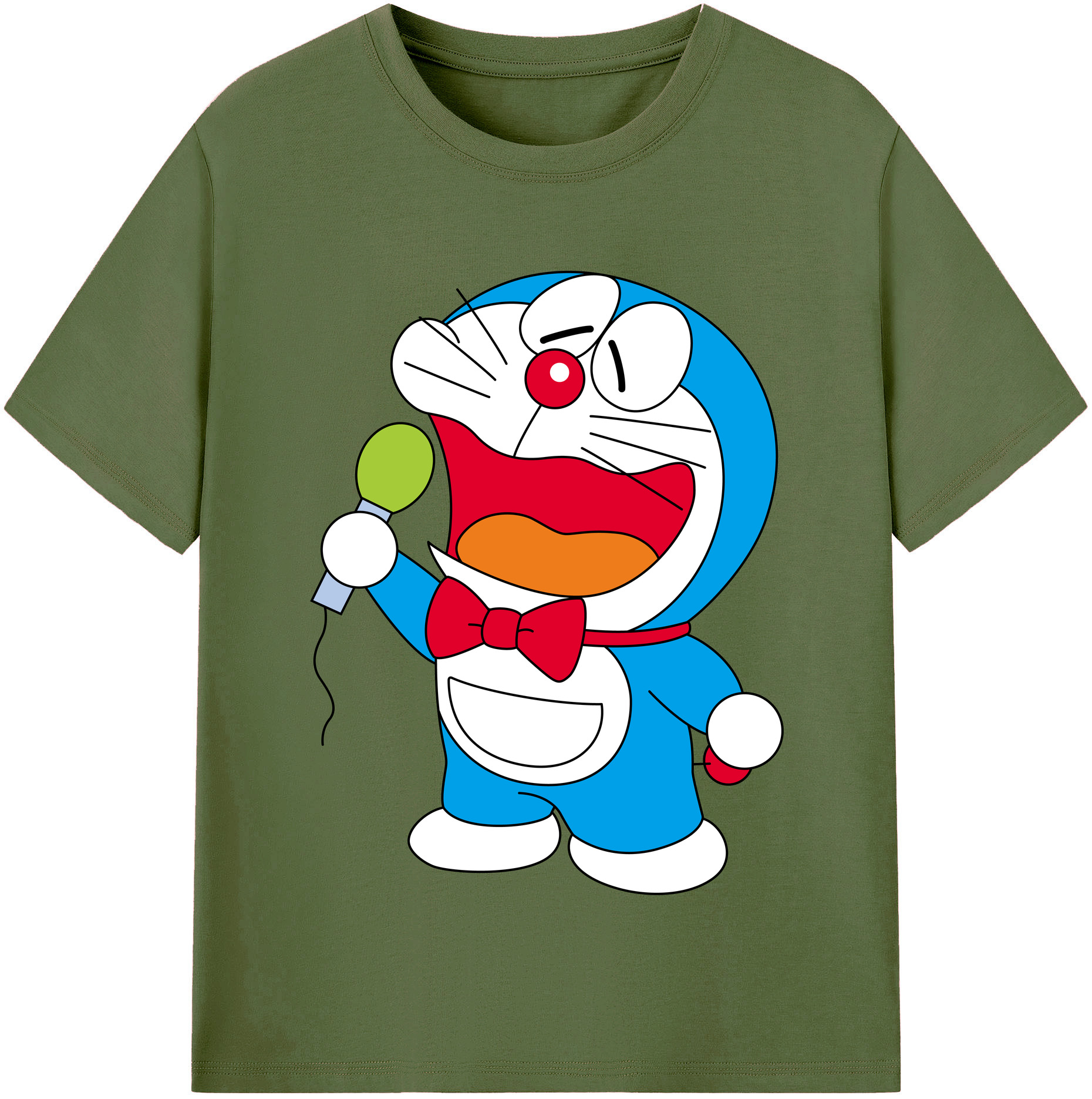 （画像用） ドラえもん Doraemon 綿100％半袖Tシャツ（フロントプリント）